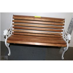 MIMI CAST IRON AND WOOD PARK BENCH FOR CHILDREN