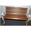 Image 1 : MIMI CAST IRON AND WOOD PARK BENCH FOR CHILDREN