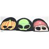 Image 1 : 3 PACK GLOW IN THE DARK HALLOWEEN TOQUES