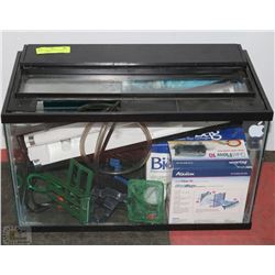 AQUARIUM 10 GALLON WITH ALL ACCESSORIES