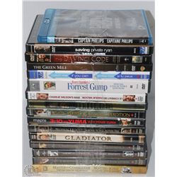 LOT OF 16 MOVIES: 9 TOM HANKS & 7 RUSSELL CROWE