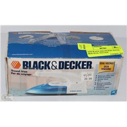 NEW BLACK AND DECKER TRAVEL IRON DUAL VOLTAGE