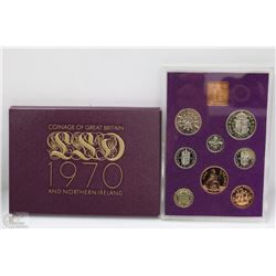 1970 GREAT BRITAIN 8 COIN SET IN CASE