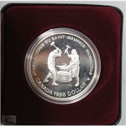 1988 CANADIAN SILVER DOLLAR IN RCM CASE