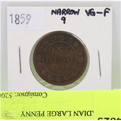 1859 CANADIAN LARGE PENNY