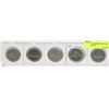 Image 1 : LOT OF 5 CANADIAN DOLLARS INCLUDES 1975