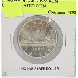 SILVER DOLLAR  - 1965 RCM UNCIRCULATED COIN