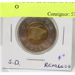 Q)2006 CANADIAN $2 DOLLAR COIN RCM LOGO