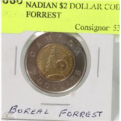 Z)2011  CANADIAN $2 DOLLAR COIN BURREAL FORREST