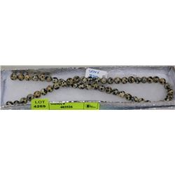 #46- NATURAL  SPORT JASPER LOOSE BEAD 15"