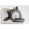 Image 1 : NEW ENGRAVEABLE POCKET WATCH WITH CHAIN