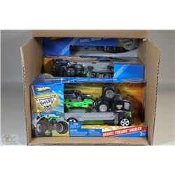 6 PC CASE OF HOTWHEELS MONSTER JAM TOY SETS