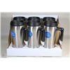 Image 1 : CASE OF 6 STAINLESS STEEL TRAVEL MUGS