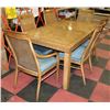 Image 1 : DREXEL SOLID WOOD DINING ROOM TABLE AND CHAIRS SET