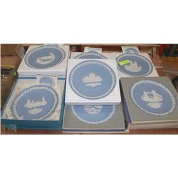 SET OF 7 VINTAGE ESTATE WEDGEWOOD CHRISTMAS