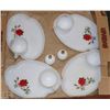 Image 1 : MILK GLASS TEA   AND COOKIE PLATE SETS