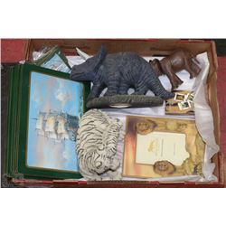 BOX W/SAILING SHIP MATTS & COASTERS,
