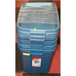 BUNDLE OF 4 BLUE RUBBERMAID