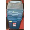Image 1 : BUNDLE OF 4 BLUE RUBBERMAID