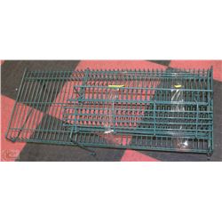 3-PC METAL GARAGE SHELVES (GREEN)