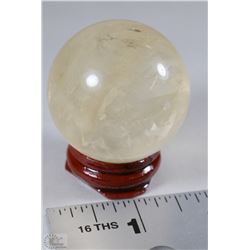#41-NATURAL CITRINE SPHERE CRYSTAL HEALING BALL