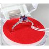 Image 1 : #23-NATURAL AMETHYST &CZ .925 SOLID SILVER RING