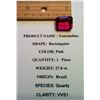 Image 1 : RECTANGULAR  PINK TOURMALINE GEMSTONE