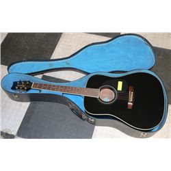 SEGOVA ACOUSTIC GUITAR BLK W/CASE