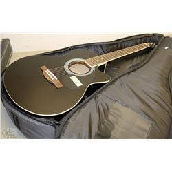 FENDER FA130 BLACK ACOUSTIC GUITAR WITH PICKUP