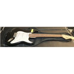 SQUIRE BY FENDER BLACK ELECTRIC GUITAR W/ BAG