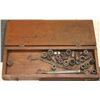 Image 1 : WOODEN TOOL BOX WITH VINTAGE SOCKETS