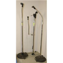 LOT OF 3 MICROPHONE STANDS