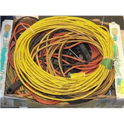 BOX OF EXTENSION CORDS