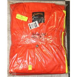 2 NEW SAFETY POLY/COTTON COVERALLS SIZES 58 & 56