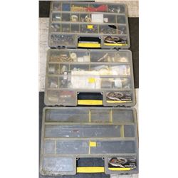 THREE 26 COMPARTMENT ORGANIZERS W/CONTENTS