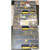 Image 1 : THREE 26 COMPARTMENT ORGANIZERS W/CONTENTS