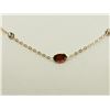 Image 2 : #3-10K YELLOW GOLD GARNET AND WHITE