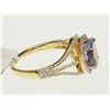 Image 3 : #4-14K YELLOW GOLD TANZANITE AND ACCENTED BY