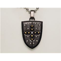 #6-STAINLESS STEEL DIAMOND NECKLACE