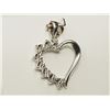 Image 2 : #17-STERLING SILVER DIAMOND HEART