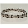 Image 1 : #20-STAINLESS STEEL DIAMOND BRACELET