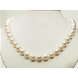 #23-STERLING SILVER PEARL NECKLACE