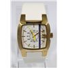 Image 6 : NEW DIESEL 37MM WHITE FACE UNISEX WATCH WHITE BAND