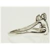 Image 3 : #48-STERLING SILVER DIAMOND RING SIZE 7.5