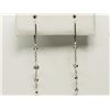 Image 1 : #49-14K WHITE GOLD DROP STYLE DIAMOND EARRINGS