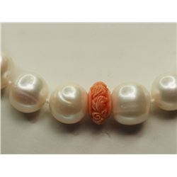 #50-STERLING SILVER FRESHWATER PEARL AND