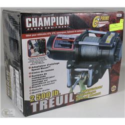 NEW CHAMPION 2500LB WINCH IN BOX