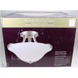 NEW RENOVATIONS DINING ROOM SEMI FLUSH LAMP