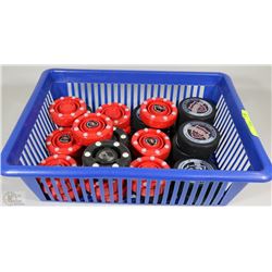 BLUE CONTAINER FULL OF VARIOUS STYLE