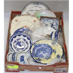LARGE FLAT OF ESTATE COLLECTIBLE PLATES